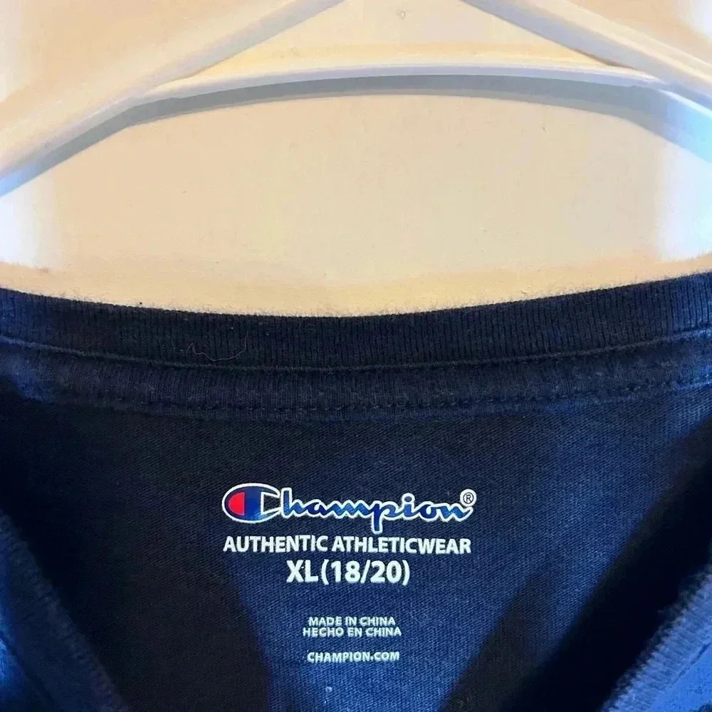 Kids champion t-shirt navy blue - Picture 4 of 4
